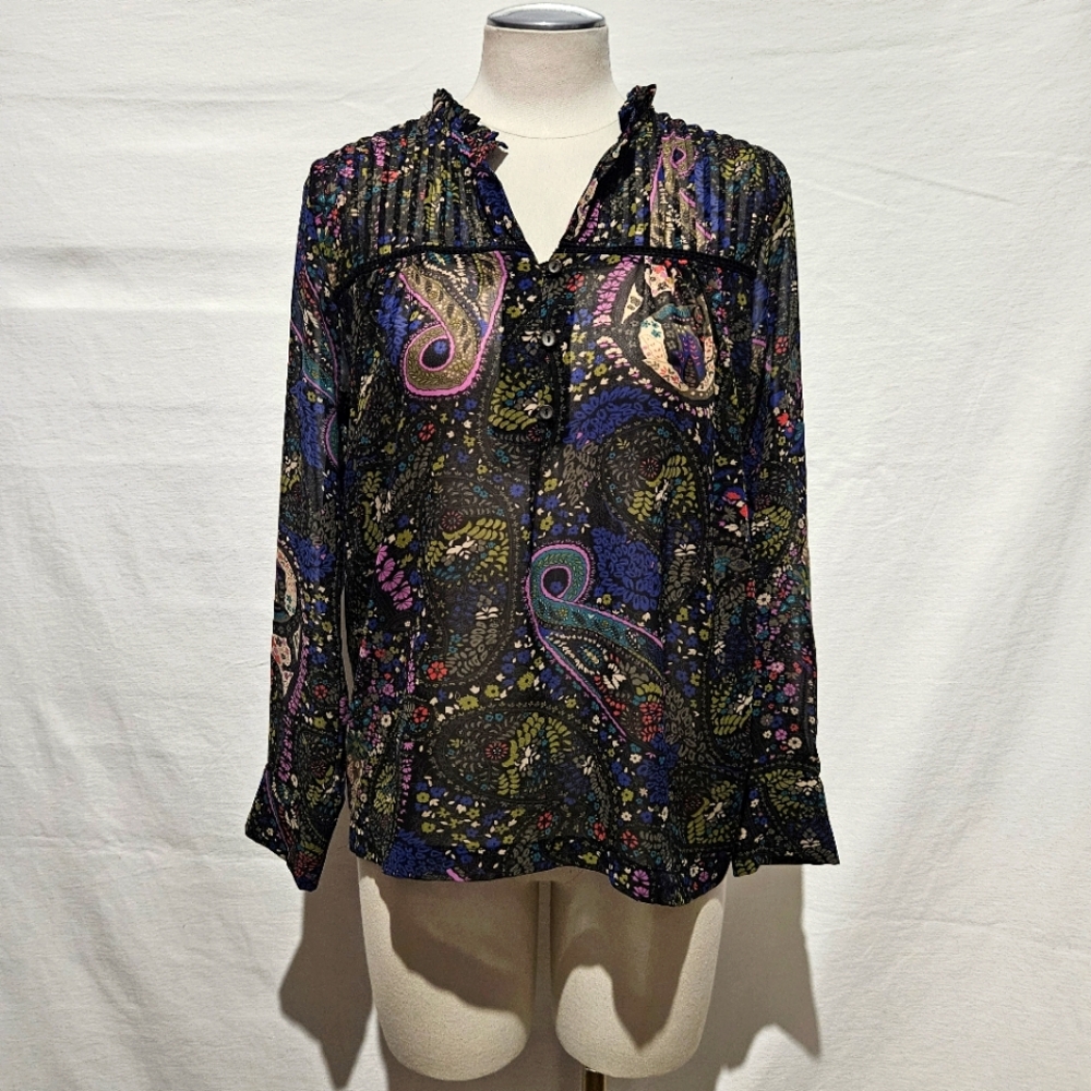 Anthropologie Dolan Odessa Floral Peasant blouse